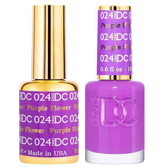 DND DC Gel Duo - Purple Flower #024 - Universal Nail Supplies