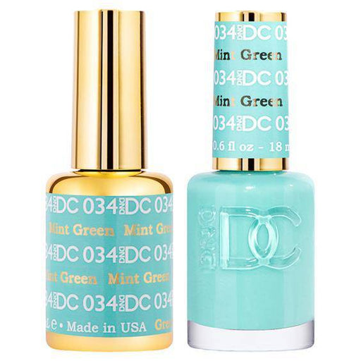 DND DC Gel Duo - Mint Green #034 - Universal Nail Supplies