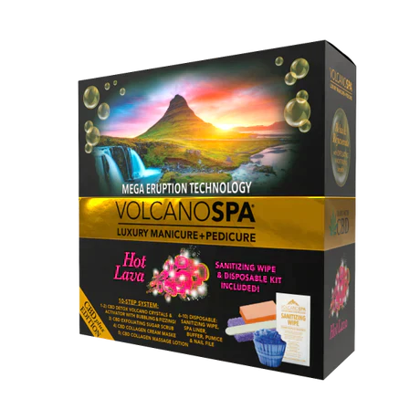 Volcano Spa Hot Lava Pedicure Kit - Pedicure Spa Kit (10 step)