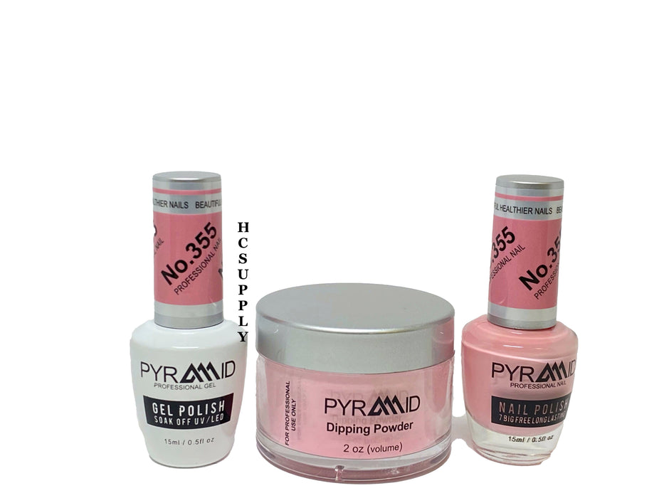 Pyramid 3 in 1  (GEL+LQ+Dip) # 355