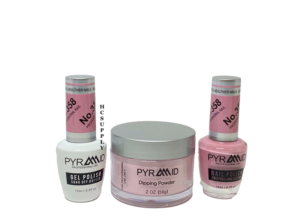 Pyramid 3 in 1  (GEL+LQ+Dip) # 358