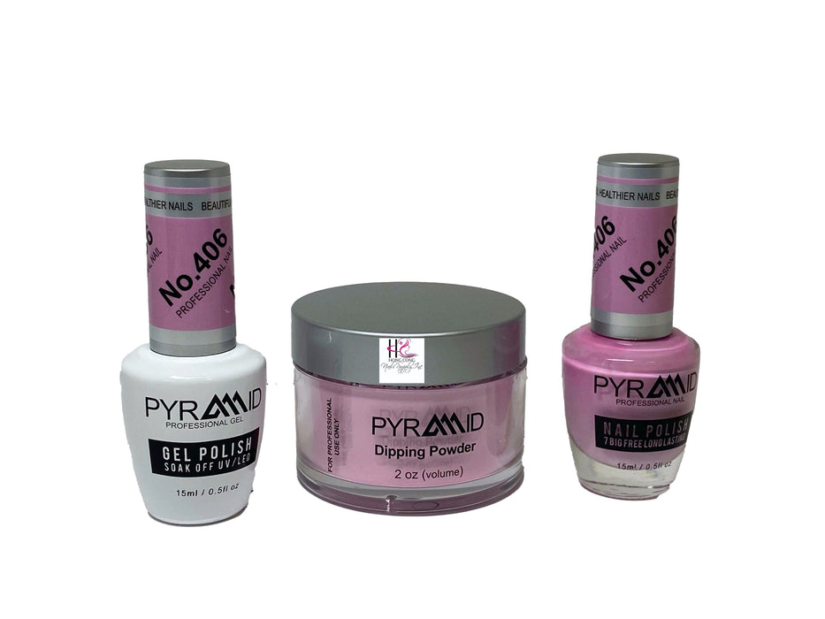 Pyramid 3 in 1  (GEL+LQ+Dip) # 406