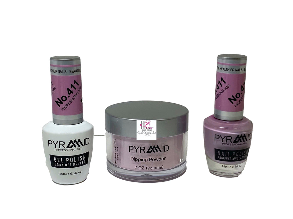 Pyramid 3 in 1  (GEL+LQ+Dip) # 411