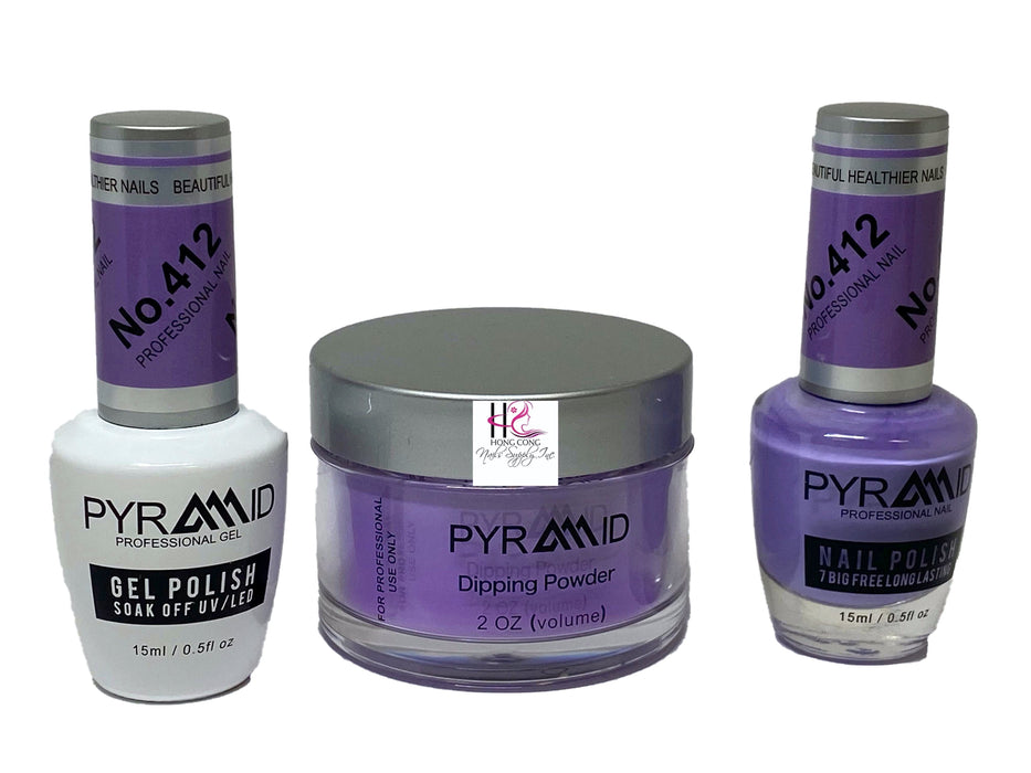 Pyramid 3 in 1  (GEL+LQ+Dip) # 412