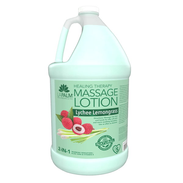 LaPalm- Healing Therapy Massage Lotion -  Lychee Lemongrass