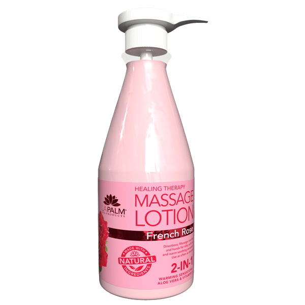 LaPalm- Healing Therapy Massage Lotion -  French Rose