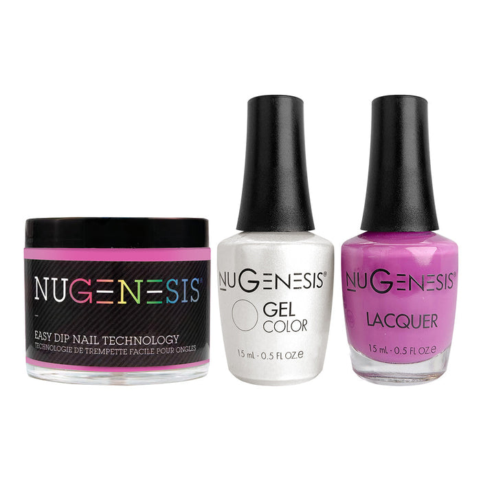  NU 3 in 1 - 010 Pink Y Toe - Dip, Gel & Lacquer Matching